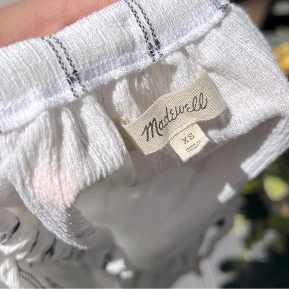 Madewell Boho Flowy Tie-Neck Tunic Top - Picture 4 of 6